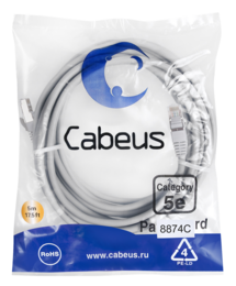 Cabeus.PC-FTP-RJ45-Cat.5e-15m-LSZH.Патч-корд F/UTP