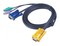 ATEN Шнур, мон+клав+мышь PS/2, SPHD15=>HD DB15+2x6MINI-DIN, Male-3xMale, 8+6+6 проводов, опрессованный, 10 метр, черный