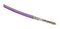 Hyperline (305 м) Кабель витая пара SF/UTP, категория 5e, 4 пары (24 AWG), одножильный (solid), экран - фольга + медная оплетка, LSZH, –20°C – +75°C, розовый - гарантия:15 лет компонентная, 25 лет системная