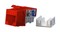 Hyperline Вставка Keystone Jack RJ-45(8P8C), категория 6, красная