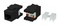 Hyperline Вставка Keystone Jack RJ-45(8P8C), категория 6a (10G), тип 180 градусов, черная