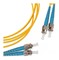 Hyperline Патч-корд волоконно-оптический (шнур) SM 9/125 (OS2), ST/UPC-ST/UPC, 2.0 мм, duplex, LSZH, 2 м