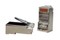 Hyperline Разъем RJ-45(8P8C) под витую пару, категория 5e (50 µ"/ 50 микродюймов), экранированный, универсальный (для одножильного и многожильного кабеля) (100 шт)