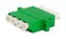 Hyperline Проходной адаптер LC-LC quadro, 4 волокна, для APC, SM (для одномодового кабеля), корпус пластмассовый (SC Adapter Duplex dimension)