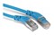 Hyperline Патч-корд F/UTP угловой, экранированный, левый 45°-правый 45°, Cat.5e (100% Fluke Component Tested), LSZH, 2 м, синий