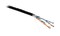 Hyperline (305 м) Кабель витая пара, неэкранированная U/UTP, категория 5e, 4 пары (24 AWG), многожильный (patсh), LSZH, нг(А)-HF, -20°C – +75°C, черный