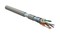 Hyperline (305 м) Кабель витая пара F/UTP, категория 5e, 4 пары (24 AWG), одножильный (solid), экран - фольга, LSZH, нг(А)-HF, –20°C – +75°C, серый - гарантия: 15 лет компонентная, 25 лет системная
