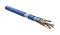 Hyperline (305 м) Кабель витая пара F/UTP, категория 5e, 4 пары (24 AWG), одножильный(solid), экран - фольга, LSZH, нг(А)-HF, –20°C – +75°C, синий - гарантия:15 лет компонентная, 25 лет системная