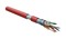 Hyperline (305 м) Кабель витая пара F/UTP, категория 5e, 4 пары (24 AWG), одножильный(solid), экран - фольга, LSZH, нг(А)-HF, –20°C – +75°C, красный - гарантия:15 лет компонентная, 25 лет системная