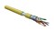 Hyperline (305 м) Кабель витая пара F/UTP, категория 5e, 4 пары (24 AWG), одножильный(solid), экран - фольга, LSZH, нг(А)-HF, –20°C – +75°C, желтый - гарантия:15 лет компонентная, 25 лет системная