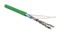 Hyperline (100 м) Кабель витая пара, экранированная F/UTP, категория 5e, 4 пары (26 AWG), многожильный (patch), экран - фольга, LSZH, нг(А)-HF, –20°C – +75°C, зеленый